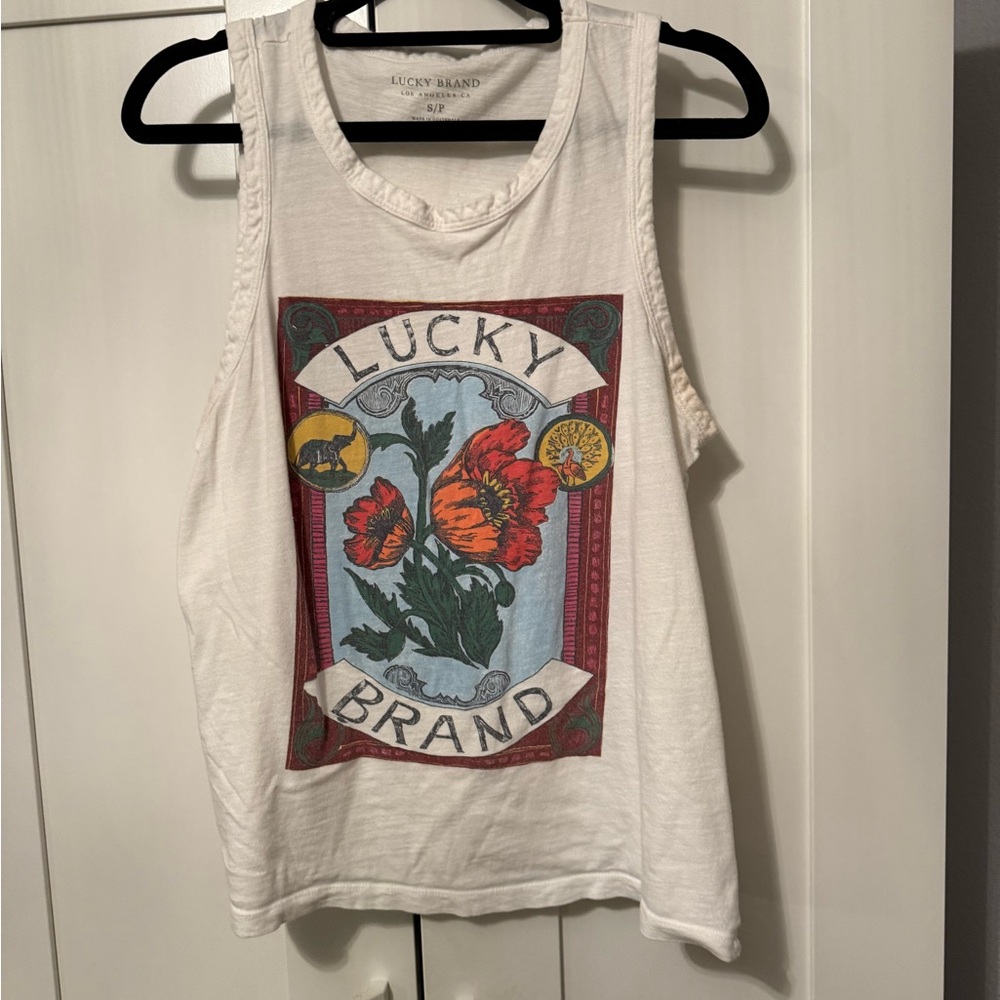 Lucky brand floral tank top